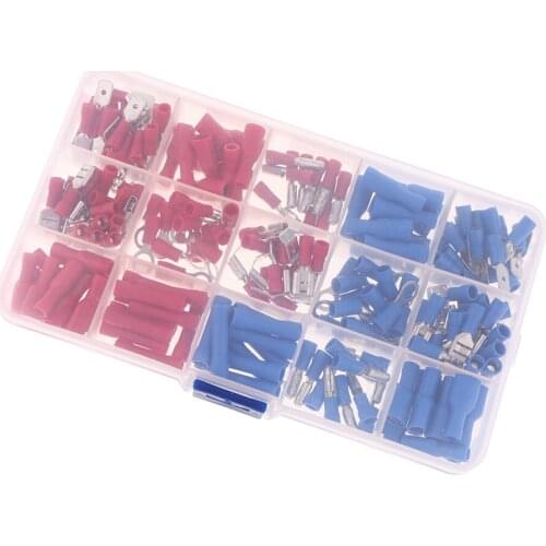 200Pcs Insulated & Waterproof Electrical Wiring Terminals Repair Crimp