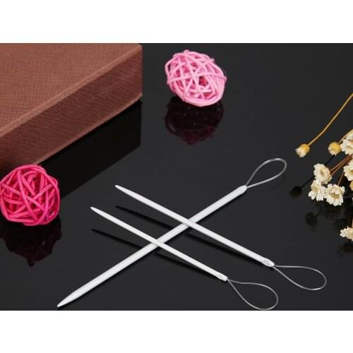 3pcs Needle Threader 3 Models Thread Needle Knitting Sweater Crochet Sewing Pulling Tools Home Sewing Accessories