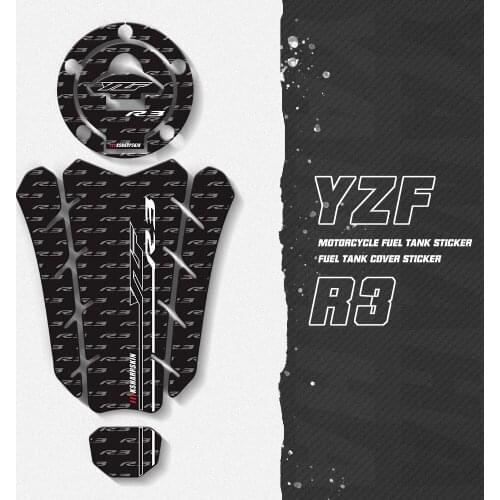 3D Gel guel Motorcycle Petrol cap gas fuel tank protection decals fuel Tank Pad sticker for YAMAHA sticker YZF-R3 yzfr3 YZF r3