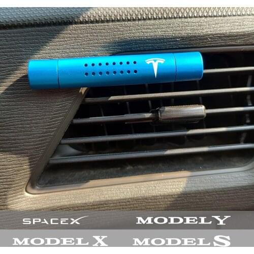 Car Aromatherapy FOR Tesla Roadster model 3 model X model Y Model S space X Car Air Freshener Outlet Aromatherapy Clip Sticks