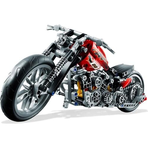 Decool 3353 3354 Harley Vehicle Motor Bike Building Bricks 8051 Toys For Children