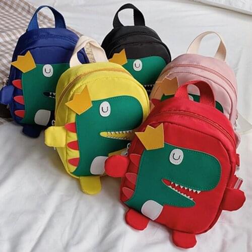 Dinosaur Kids Backpack 3D Cartoon Dinosaur Boy Girl Kindergarten School Bag Children Double Shoulder Backpack For 0-4 Years Old