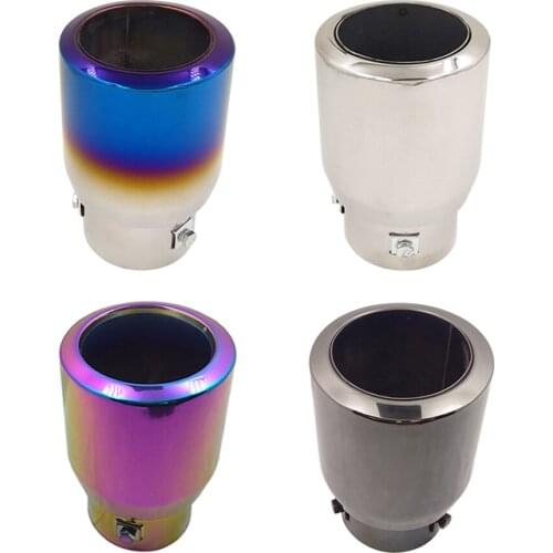 For Toyota Prado Reiz Land Cruiser Car Tail Throat Exhaust Rear Pipe Stainless Steel Muffler Universal Automobile Accessories