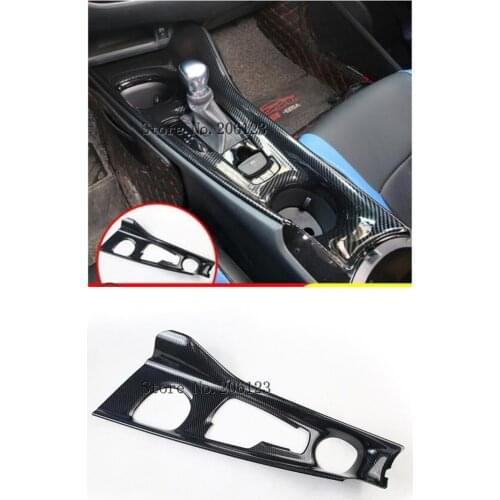 For Toyota C-HR C HR CHR 2017 ABS Carbon fiber Right Handed Drive Gear Box Panel Gear Shiftr Electronic Handbrake Cover