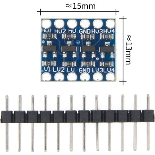 100pcs 4 channel IIC I2C Logic Level Converter Bi-Directional Module 5V to 3.3V