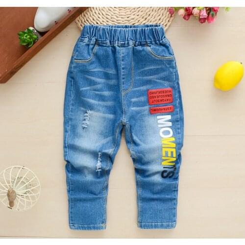 Boys Jeans children fashion cotton long Pants children denim trousers pants boys casual pants for boys pants 3.4.5.6.7 years