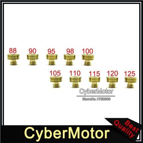 #88 90 95 98 100 105 110 115 120 125 Carb Main Jets For Mikuni VM22 VM24 VM26 VM30 Carb 125cc-250cc Pit Dirt Bike Motorcycle