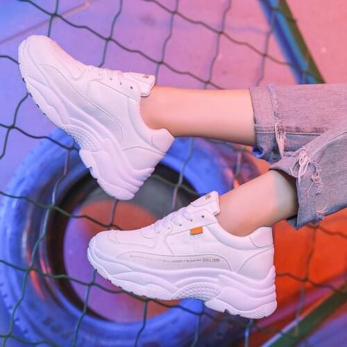 Sneakers Women Tenis Fashion Split Leather Chunky Shoes Woman Platform Sneakers Spring Autumn Women Casual Shoes
