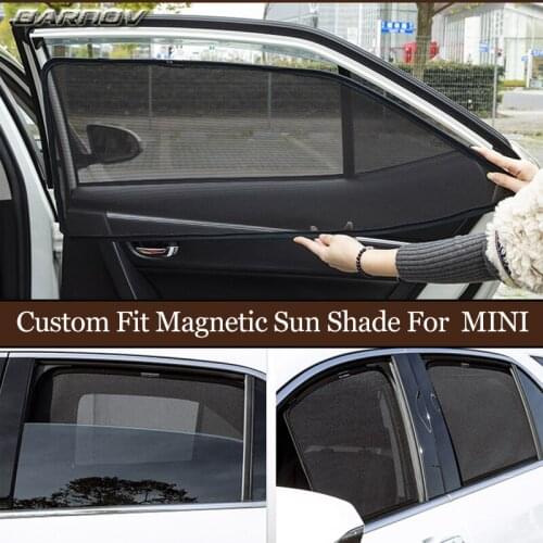 For Mini R56/R53/R61/F54/F55/Paceman R61/Magnetic Special Curtain Window SunShades Mesh Shade Blind Fully Covered