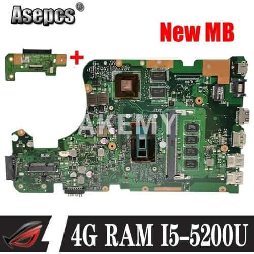Akemy X555LD 4G/I5-5200U/AS GT920M/2G mainboard REV3.6 For Asus X555LJ X555LB X555LF X555LD X555L VM590L laptop motherboard