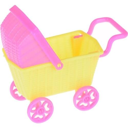 Mini shopping cart Dolls For Kelly Dolls Children Baby Girl Choose Furniture Doll Kids Toy Dollhouse Accessories 11*5*8cm