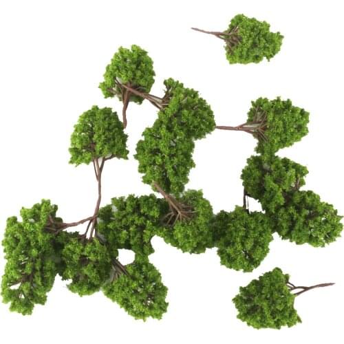 20 Lot 1/160 N Gauge Tree Model for Scenery Train Street Building Railway