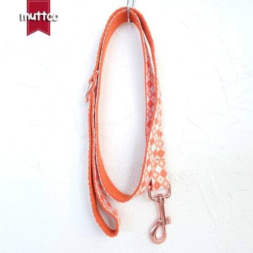 MUTTCO retailing self-design personalized dog collar THE cracker pattern adjustable dog leash 5 sizes UDC065M