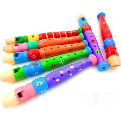 Musical Instrument Kids Wooden Flute Toy