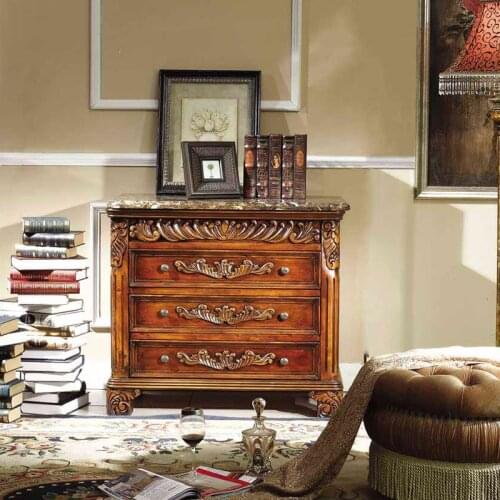 Dining table set buffet chest small TV cabinet for antique dining room furniture Caja pequeña cómoda para televisión GH171