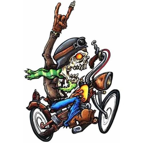 Dawasaru for Reaper Bobber Skull Motorcycle Car Stickers Anime Car Accessories Scratch-proof Sticker Vinyl Decal 13cm X 9cm