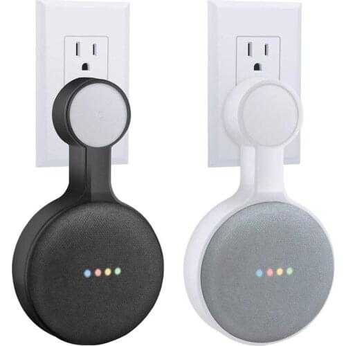 Outlet Wall Mount Holder Cord Management Bracket for Google HomeMini Voice Assistant Plug in Kitchen Bedroom