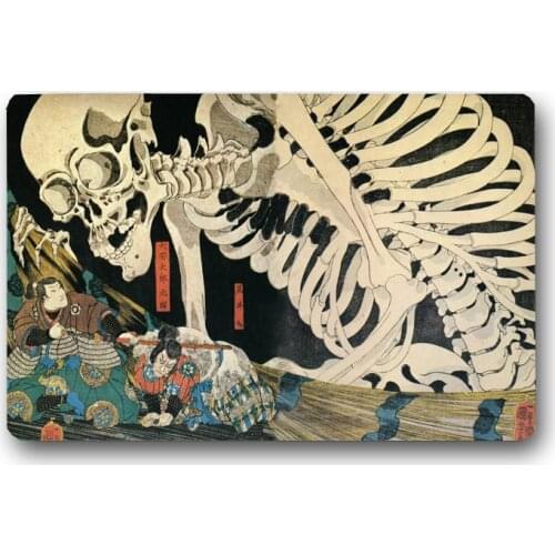 New Indoor Japan Ukiyoe Door Mat Non-Slip Doormats Area Rugs Floor Mats Room Kitchen Carpet Toilet Tapete Alfombras