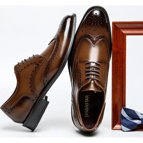 Okkdey Mens Leather Shoes