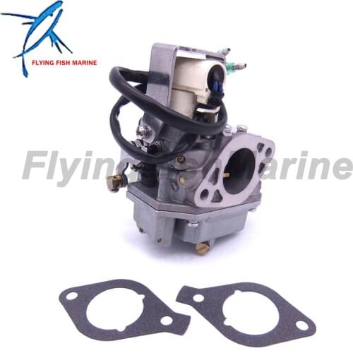 Outboard Motor 6AH-14301-00 6AH-14301-01 Carburetor Assy and 6AH-13646-00 Gaskets (2 pcs) for Yamaha 4-stroke F20 Boat Engine