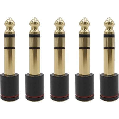 Gold plated 6.35mm Plug to 3.5mm Jack Audio Converter 6.35mm 1/4" Male to 3.5mm 1/8" Female Stereo Headphone Audio Adapters