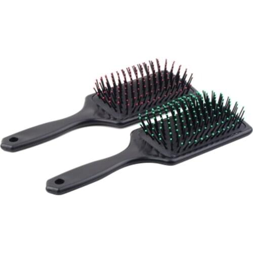 Professional Hair Comb Plastic Healthy Hair Loss Paddle Cushion Hair Scalp Care Massage Brush Styling Tool