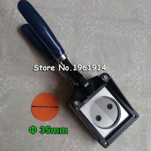NEW Hand Held Manual Round 25mm 32mm 35MM 37mm 44mm 48mm Paper Graphic Punch Die Cutter for Pro Button Maker