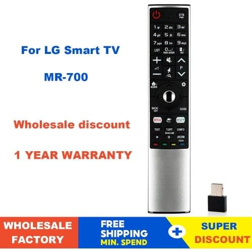 Smart TV Remote Control replacment for LG Smart TV MR-700 AN-MR700 AN-MR600 AKB75455601 AKB75455602 OLED65G6P-U with Netflx