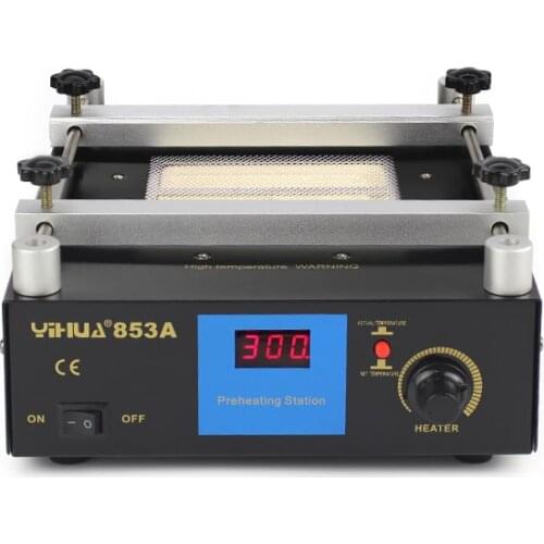YIHUA 853A BGA Rework Station High Power ESD BGA Rework Station PCB Preheat And Desoldering IR Preheating Station 110V 220V 600W