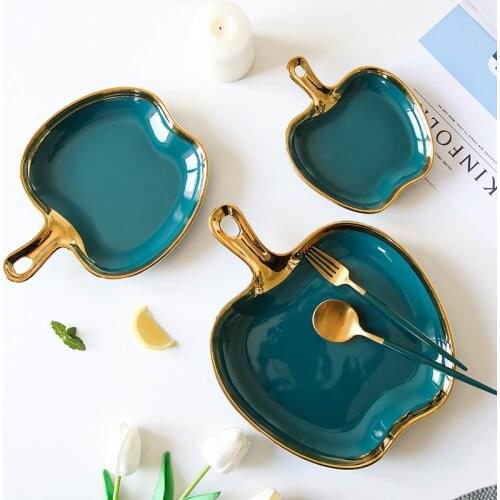 Plates ceramic plates Dining plates Nordic household Phnom Penh cutlery set Steak plate Western food plate flat plate