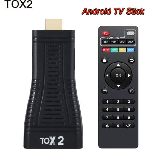 TOX2 Android 10 Smart TV Box Allwinner H313 Quad Core 2GB 16GB 2.4G/5G WiFi 100M BT4.0 Set Top Box Android TV Stick Media Player