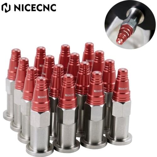 For Yamaha Raptor 700R YFM700R Raptor700 YFM700 2006-2020 2019 2018 ATV Polished Spiked Aluminum Wheel Lug Nuts 16PCS 10X1.25mm