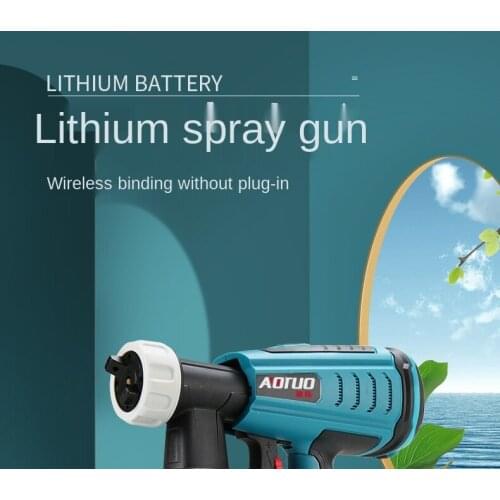 18V Lithium Battery Brushless High-voltage Electric Spray Gun Decoration Spray Gun Disinfection Water Sprayer In West Point Cake