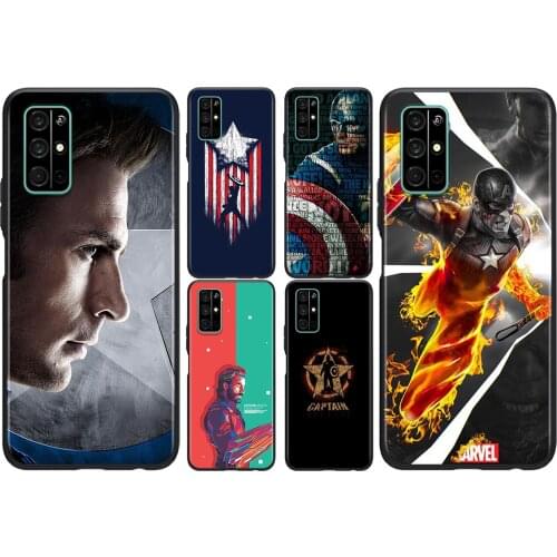 Marvel Captain America Superhero For Huawei Honor 50 SE V30 View 20 V20 30i 30S 30 20S 20E 20i 20 Lite Pro Plus Phone Case
