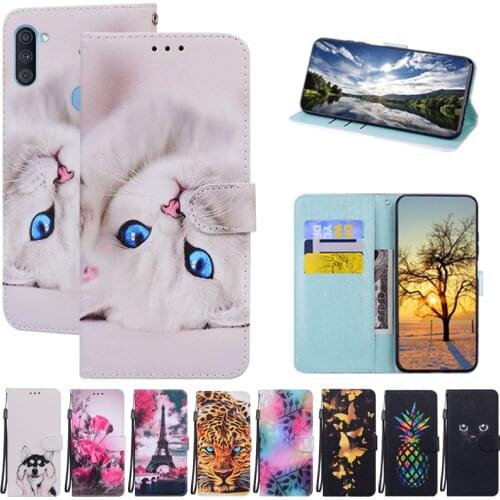 Phone Case For Samsung Galaxy A11 Flip Case Cute Cover Wallet Book Case For Samsung Galaxy A11 A 11 M 11 A115F Cover Coque Shell