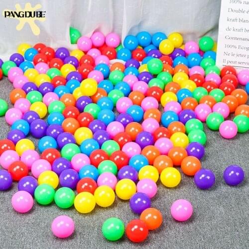 Colorful Ocean Wave Ball Baby Toys Soft PE Ocean Balls for Play Dry Pool Plastic Balls Toys for Tents 100pcs/Lot 5.5cm/7cm Balls