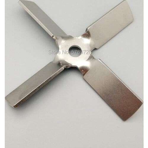 For lab mixer equipment 1pcs 304 stainless steel Four-blade propeller,Stirring push up the material cross paddler