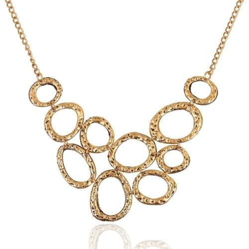 Fashion Exaggerated Necklace Irregular Alloy Ornament Necklace Vintage Accessories wholesale Necklaces Pendant 2021