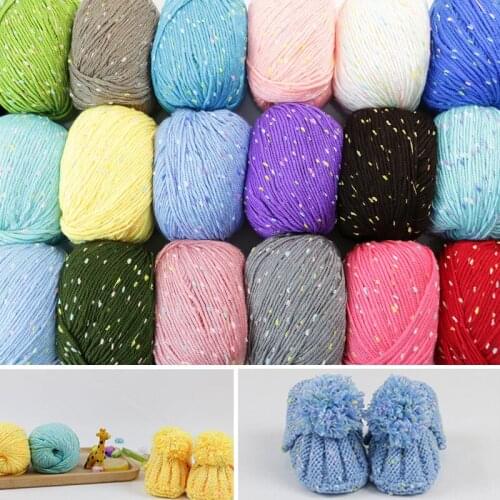 50G Milk Sweet Soft Cotton Baby Knitting Wool Threads for Crocheting of Cotton Wool Sewing Crochet Needles Yarns and Wools Weave