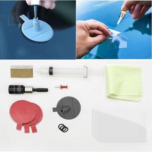 Car Styling Windshield Repair Kits Car Window Glass Scratch Windscreen Crack Restore Resin Sealer DIY Auto Repair Tool Poling