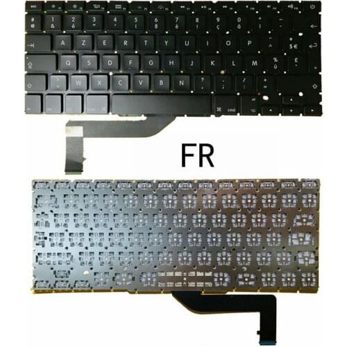 NEW FR LAPTOP KEYBOARD FOR Apple Macbook Pro 15inch A1398 MC975