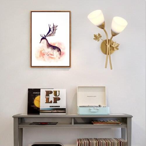 Personality flower wall lamp bedroom bedside lamp modern creative Nordic living room wall sconces corridor aisle light CL5251046