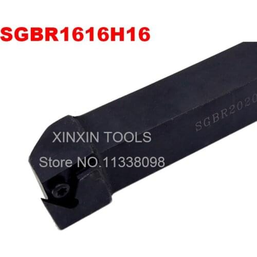 SGBR1616H16/32 16*16MM External Grooving Turning Slotting Tool Holder For Lathe Machine CNC Cutting Turning Tool Set Holder