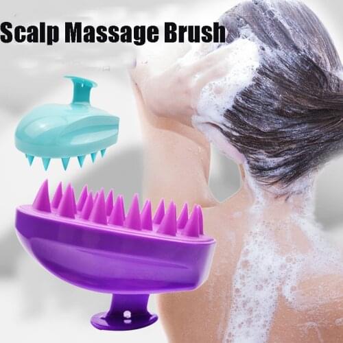 Silicone Head Body Scalp Massage Brush Comb Shampoo Hair Washing Comb Shower Brush Bath Spa Slimming Massage Brush