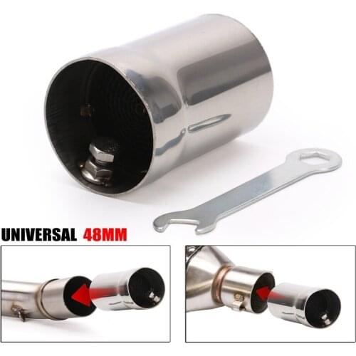 Motorcycle general exhaust pipe 48mm exhaust muffler catalyst muffler exhaust pipe modification accessories muffler valve