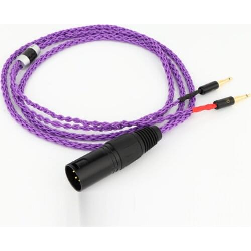 High Quality 4Pin XLR Balanced Upgrade Cable Earphone Cable For Meze 99 Classics T1P T5P t1 d8000 MDR-Z7 D600 D7100 Headphone