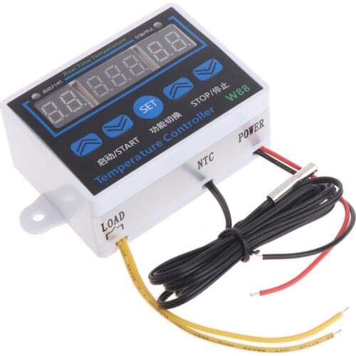 W88 12V/220V 10A Digital LED Temperature Controller Thermostat Control Switch Sensor Dropship