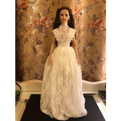 T02-X515 Blyth st Doll clothes 1/3 1/4 bjd 1/6 dolls Accessories High collar vintage lace dress 1pcs