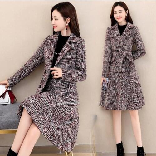 Ladies Suits For Office Wear Suit Party Frock Women Occasion Dresses Elegant Blazer Dress Jacket Set Women Fashion Coat