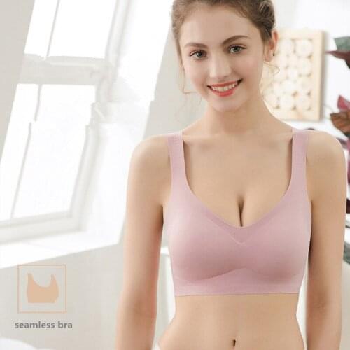 TJ-TianJun Womens Underwear Vest Bra Girl Gathered Removable Chest Pad Sports Bra Lady Traceless Running Fitness Brassiere